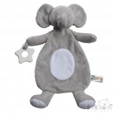 EBC66-G: Grey Eco Elephant Comforter Teether
